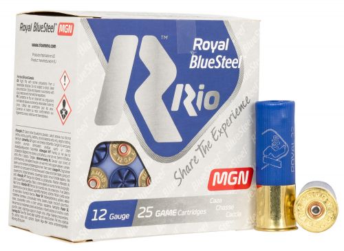 Rio Ammunition Royal BlueSteel 12 Gauge 3, 1 1/8 oz BB Shot 25Rd