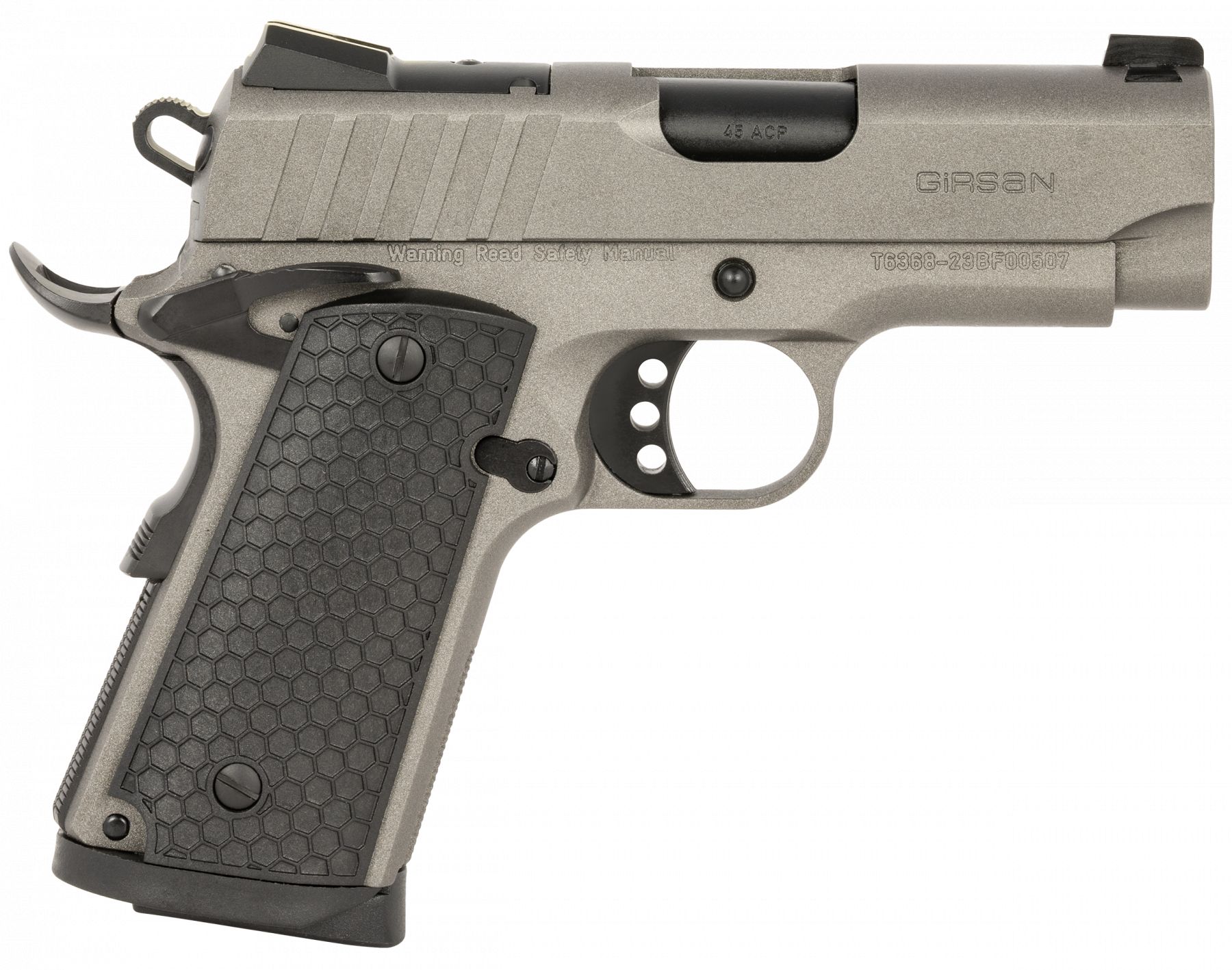 Girsan MC1911 Sub-Compact .45 ACP Tungsten Gray Cerakote Optic