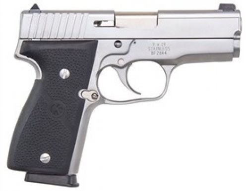 Kahr Arms K9098A K Elite 9mm Luger Caliber with 3.50 Barrel, 7+1 or 8+1 Capacity, Overall Polished Stainless Steel, Serrated Sl