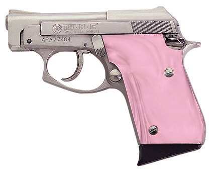 Taurus 9 + 1 Round 25 ACP w/2 3/4 Barrel/Nickel Finish/Pink