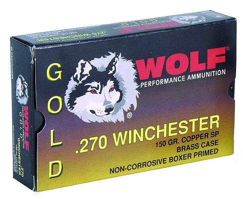 Wolf 270 Winchester 150 Grain Jacketed Soft Point