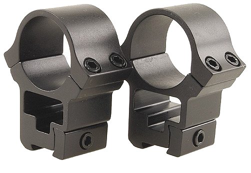 B-Square High Aluminum Weaver Style Scope Rings w/Black Fini