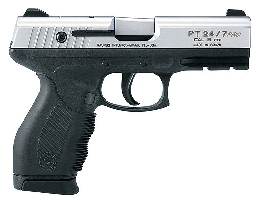 Taurus 10 + 1 Round 9MM w/Heinie Sights/Stainless Finish