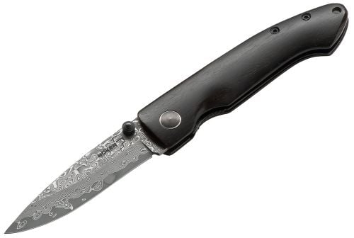 Boker Plus Folder 2.75 Drop Point Ebony Wood