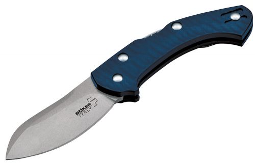 Boker Plus Folder 2.64 N690Co Stainless Steel Drop Point Fiberglass Re