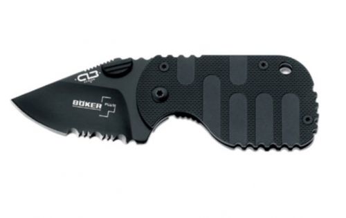 Boker Plus Folder 1.88 AUS-8 Drop Point/Serrated Fiberglass Reinforced