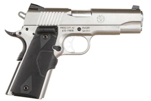 Ruger Commander 45 ACP 4.2 7+1 Blk Crimson Trace Grip SS