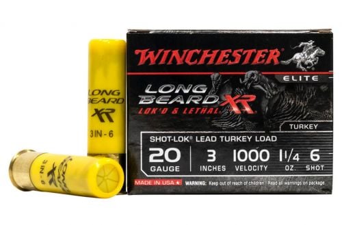 Winchester LONG BEARD XR 20 GA 3  1-1/4oz #6 10RD BOX