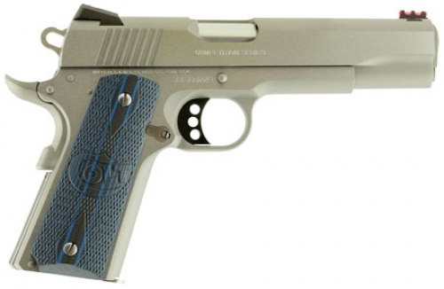 Colt Mfg 1911 Competition Single .45 ACP 5 8+1 Blue G10 Grip Stainless