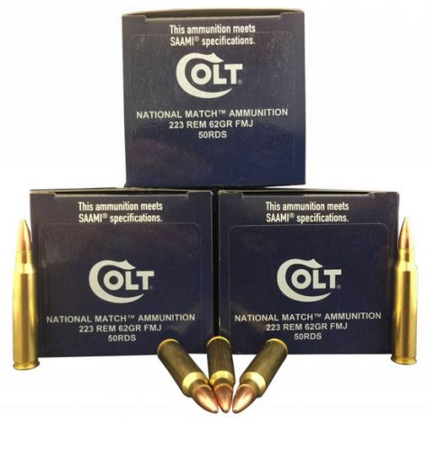 Colt Competition National Match Full Metal Jacket 223 Remington Ammo 50 Round Box