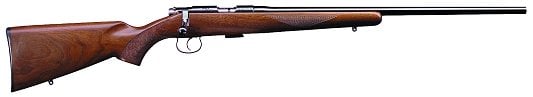 CZ 453 American Bolt Action Rimfire Rifle .22 LR 22.5 Barrel 5 Rounds Walnut Stock Blued Finish