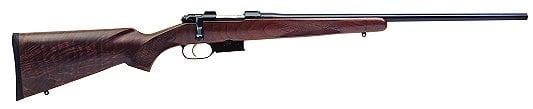 CZ 527 American Bolt Action Rifle 03020, 22 Hornet, 21.9, Walnut Stock, Blued Steel Finish, 5 Rds