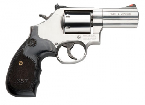 Smith & Wesson Model 686 Plus Wood/Stainless 3 357 Magnum Revolver