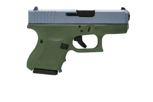 Glock G26 Double 9mm Luger 3.5 10+1 Forest Green Poylmer Grip Stainl