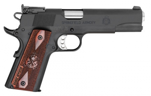 Springfield Armory PI9129L 1911 Range Officer Target 9mm Luger 5 9+1 Black Parkerized Carbon Steel Frame & Slide Crossed Cannon