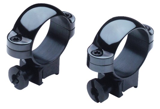 Burris High Deluxe Steel Rings w/Black Finish