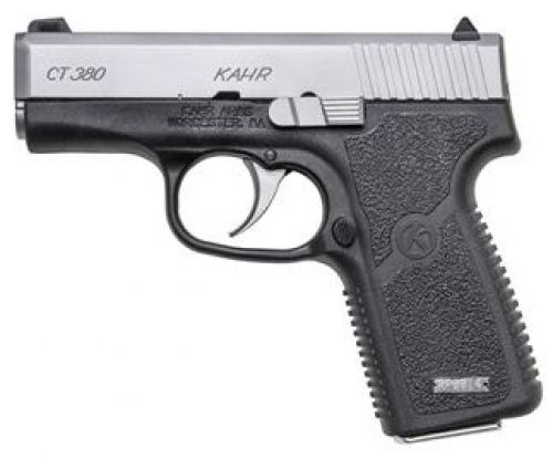Kahr Arms Model CT380 .380 ACP 3 IN. Barrel White Bar-Dot Combat Sights Polymer Frame Stainless Steel Slide With Tungsten Cerak