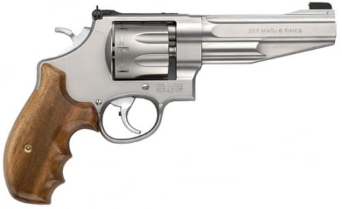 Smith & Wesson Performance Center Model 627 Stainless/Wood 5 357 Magnum Revolver