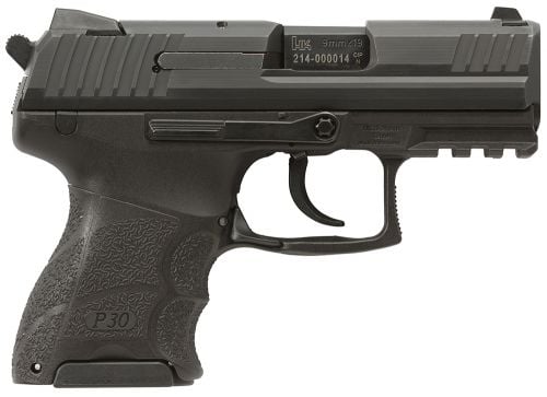 Heckler & Koch H&K P30SK *MA Compliant 9mm 3.27 10+1 (2) Black Black Steel Slide Black Interchangeable Backstrap Grip