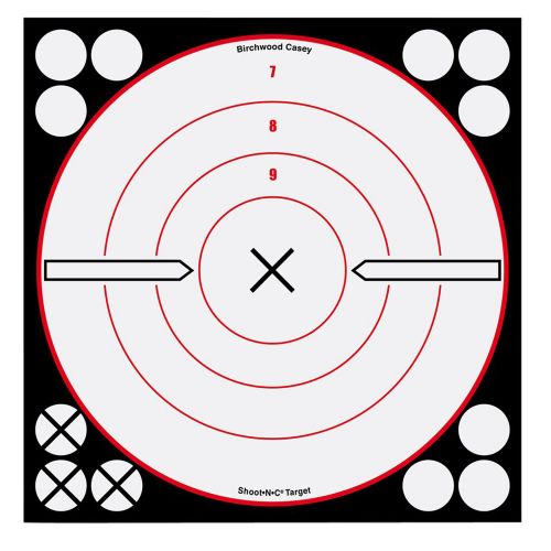 Birchwood Casey 34802 Shoot-N-C Bulls-Eye 6 Target