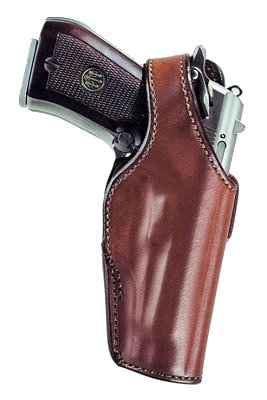 Bianchi 16942 Thumbsnap Belt Holster 19 Fits Belts up to 1.75 Tan Leather
