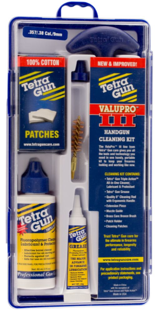 Tetra ValuPro III Handgun Kit .357/.38 Cal/ 9mm Cleaning Kit 4 lbs 1 Kit