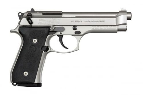 Beretta 92FS Inox 9mm 4.9 Semi Auto Pistol, 15+1