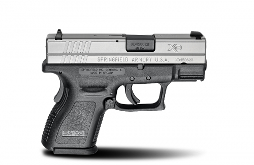 Springfield Armory XD9822HCSP06 XD Sub-Cmpt 40 S&W 3 9+1, 12+1 Poly Grip SS/Blk