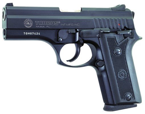Taurus PT911 9mm 4 Blue, Rubber grips