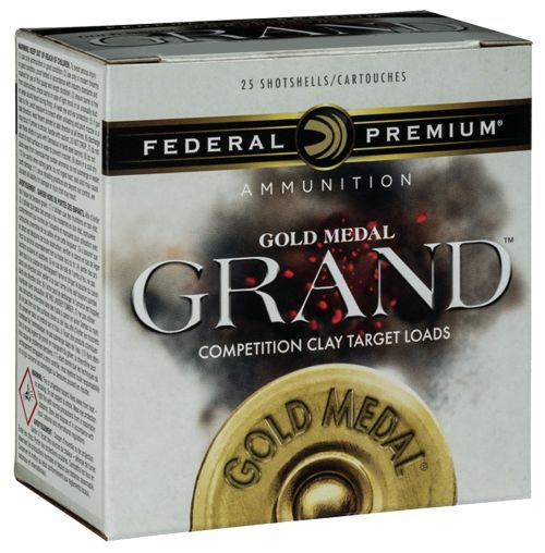 Federal GMT11475 Gold Medal Grand Target 12 GA 2.75 1-1/8 oz 7.5 Round 25 Bx