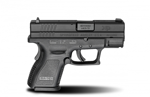 Springfield Armory XD9801HCSP06 XD Sub 9mm 3 13+1, 16+1 Poly Grip Black