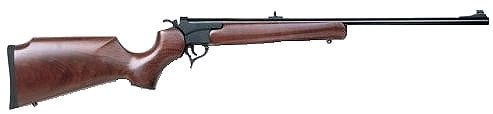 Thompson Center Encore Single Shot Rifle 3502, 308 Winchester, 24 in, Break Open Action, Walnut Stock, Blue Finish, Adj Sights