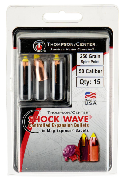 T/C Accessories 17008242 Shock Wave Controlled Expansion 50 Cal Spire Point 250 GR 15 Box