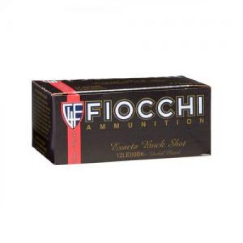 Fiocchi Exacta Buck Shot Nickel Plated Pellets 12 Gauge Ammo 00 Buck 1150 fps 10 Round Box