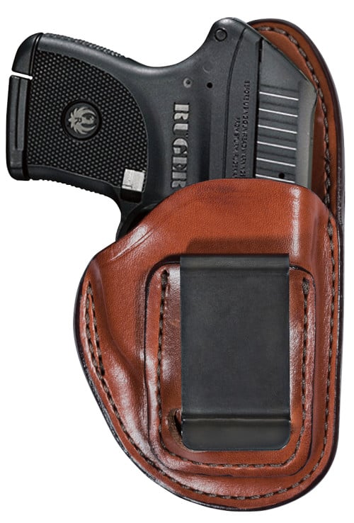 Bianchi 19230 100 Professional Size 10 IWB Leather Tan Belt Clip Fits Colt Officer/CZ 75/S&W M&P Shield EZ Right Hand