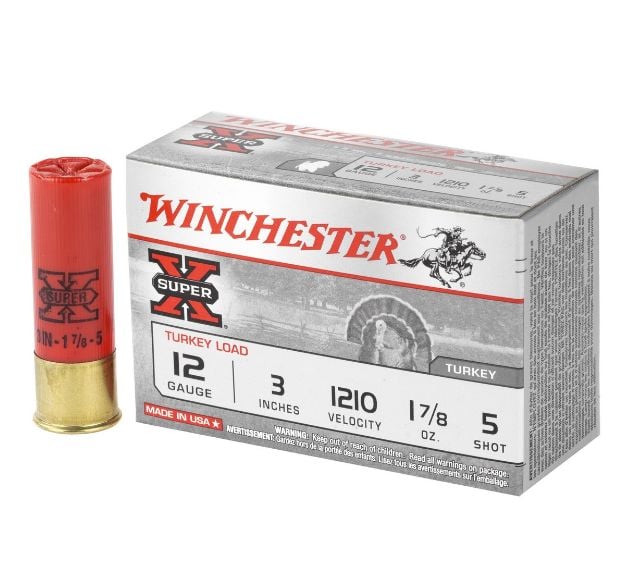 Winchester Super-X Turkey 12 GA 3 1-7/8 oz #5 Copper Plated 10rd box