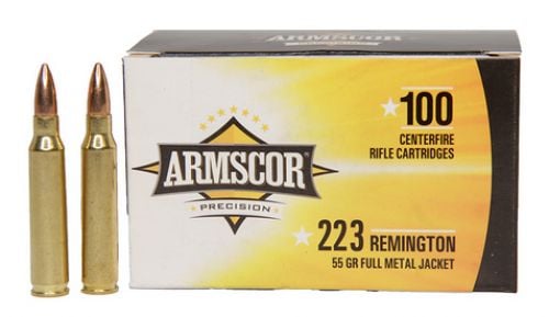 Armscor USA Full Metal Jacket 223 Remington Ammo 55 gr 20 Round Box