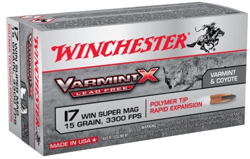 Winchester X17W15PLF Varmint-X .17 WSM  15 GR 50rd box