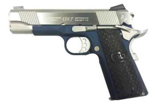 COLT LW COMMANDER .45ACP BLUED FRAME SS/SLIDE G10 GRIPS