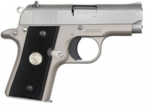 Colt Mfg O6891 Mustang Pocketlite 380 ACP 2.75 6+1 Stainless Cerakote Stainless Steel Black Polymer Grip