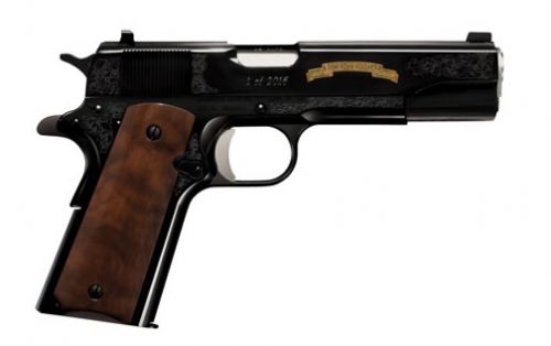 Remington 1911 R1 200th Anniversary Single/Double Action .45 ACP 5 7+1 Walnut Grip Black