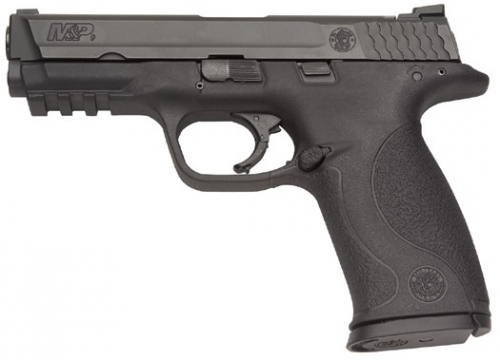 Smith & Wesson M&P 9 9mm Luger Double 4.25 10+1 Black Interchangeable Backstrap Black Polymer Frame Black Armornite Sta