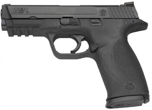 Smith & Wesson M&P 40 40 S&W Double 4.25 10+1 Black Interchangeable Backstrap Grip Black Polymer Frame Black Armornite S