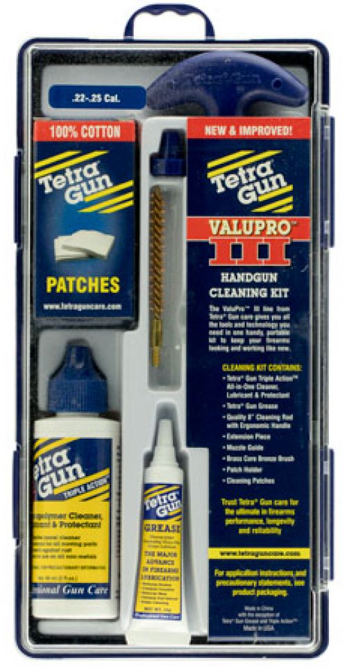 Tetra ValuPro III Handgun Kit 22-25 Cal Cleaning Kit 4 lbs