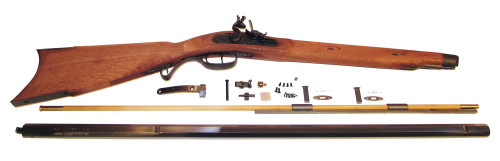 Lyman 6031111 Great Plains Muzzleloader Rifle Kit 50 Cal 32 Blued Hardwood Stock Sidelock Action