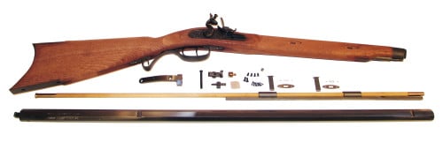 Lyman 6031112 Great Plains Muzzleloader Rifle Kit 54 Cal 32 Blued Hardwood Stock Sidelock Action