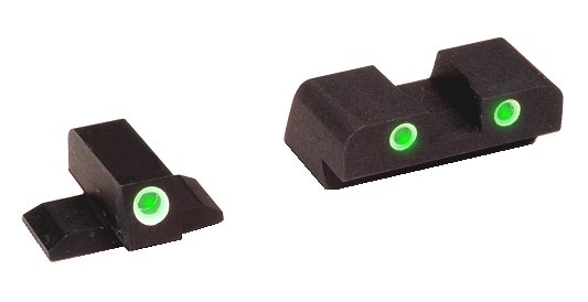 Ameriglo Green Tritium Front/Rear Night Sights For FNP40