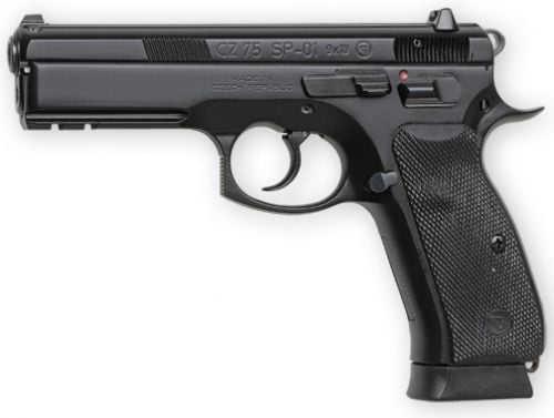 CZ 75 SP-01 9mm 4.6 Black Polycoat, CA Compliant, 10+1