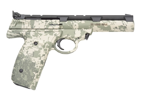 Smith and Wesson 22A .22 LR  DIGITAL CAMO 5.5 ADJ