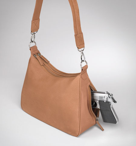 Gun Toten Mamas Hobo Bag - Saddle Tan